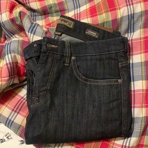 34 Heritage Jeans. Size 32/32. Waist stretches so fits like 33. Never worn.